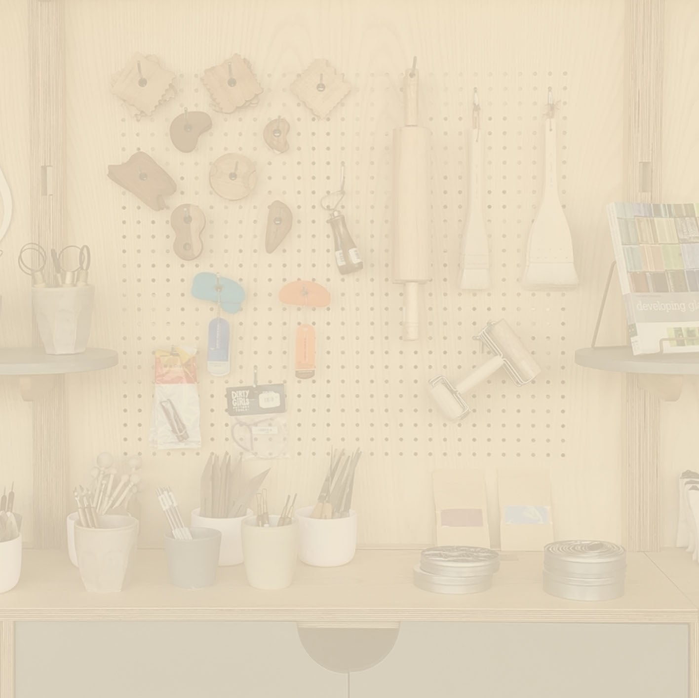 Pottery Tools and Glazes – Still Life Studio DTLA