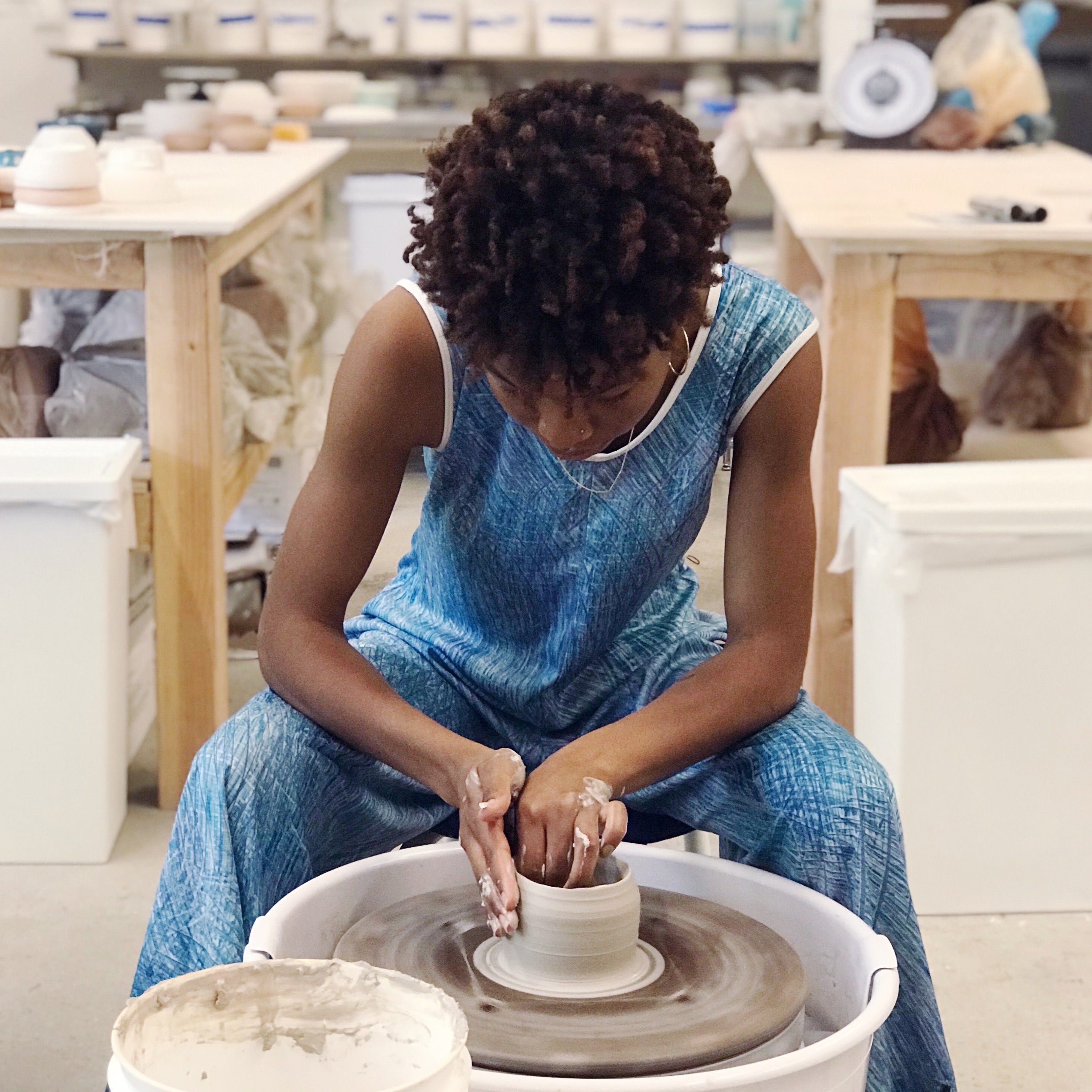 Bowl in One Ceramics Classes Beginner Pottery Class Los Angeles