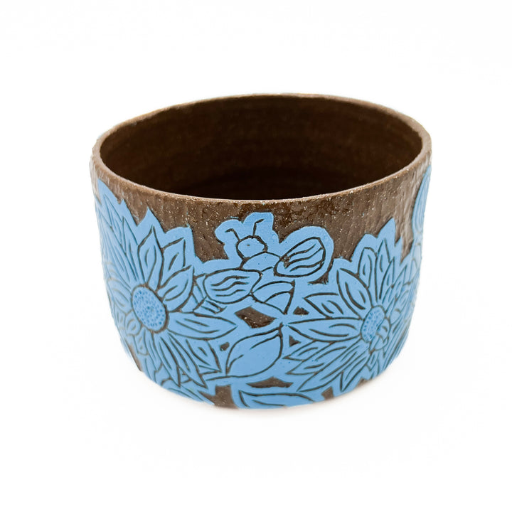 Blue Flower Vessel