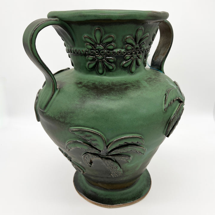 Green Palm Vase